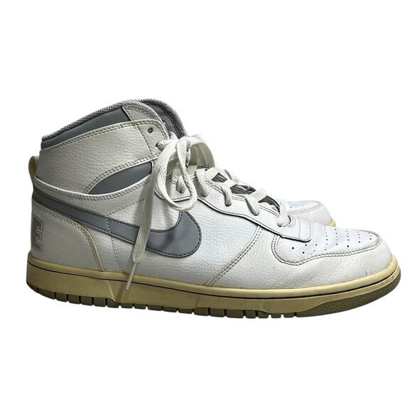 Vintage Big NIKE Men’s High White Wolf Neutral Gray Sneakers [336608-118] - 10.5 - Picture 2 of 9